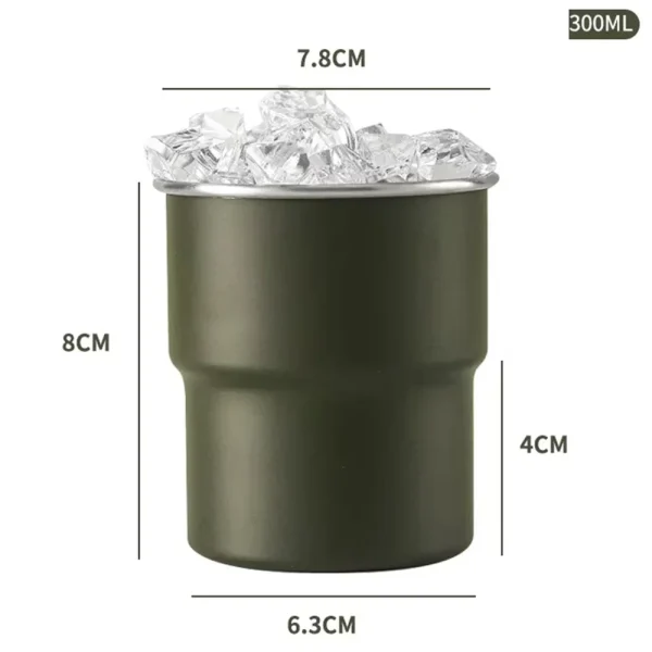 The National Emblem of Saudi Arabia Logo Stainless Steel Cup 300ML Restaurant Coffee Mug Outdoor Camping Beer Cup Wholesale Mug 6