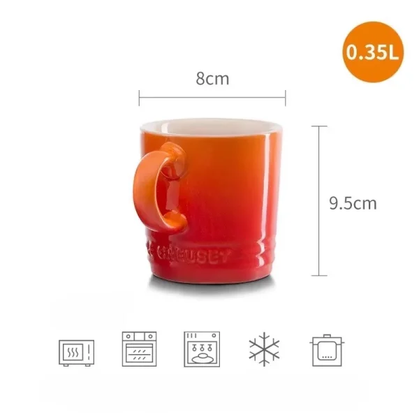 Popular Nordic Style Color Gradient Mugs Creative Macaron Mug Gradient Color Cool Color Rainbow Cup Ceramic Cups with Hand Gift 2