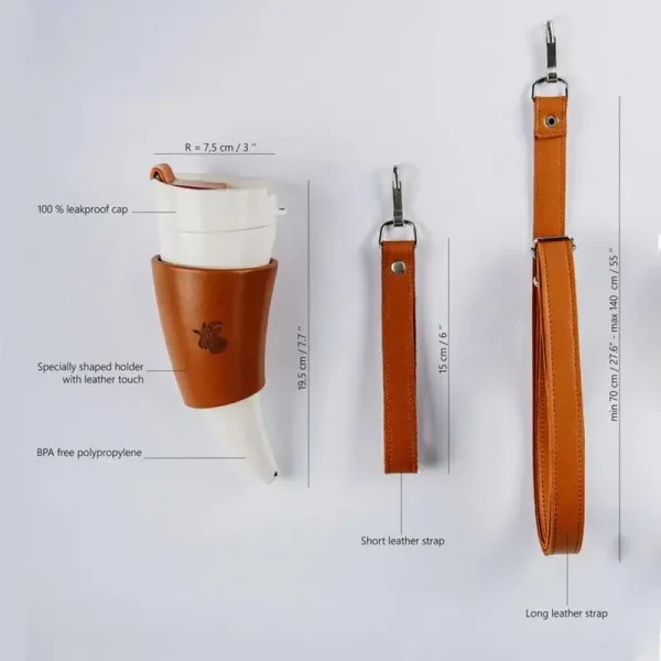1Pc Stainless Steel Goat Horns Thermos Mug Coffee Cup Insulation Vacuum Flask Couple Traveling Hot Water Tea Cup 2