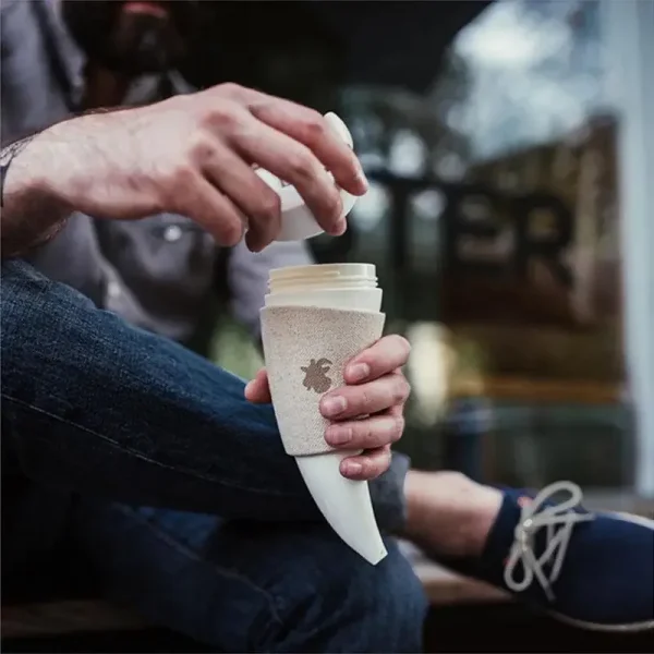 1Pc Stainless Steel Goat Horns Thermos Mug Coffee Cup Insulation Vacuum Flask Couple Traveling Hot Water Tea Cup 5