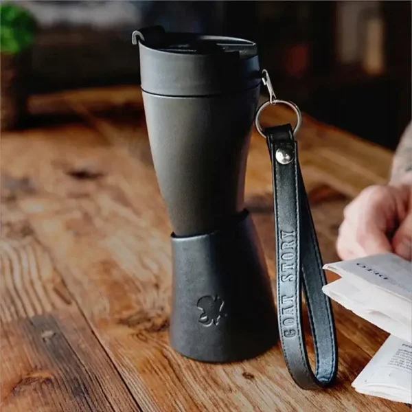 1Pc Stainless Steel Goat Horns Thermos Mug Coffee Cup Insulation Vacuum Flask Couple Traveling Hot Water Tea Cup 6