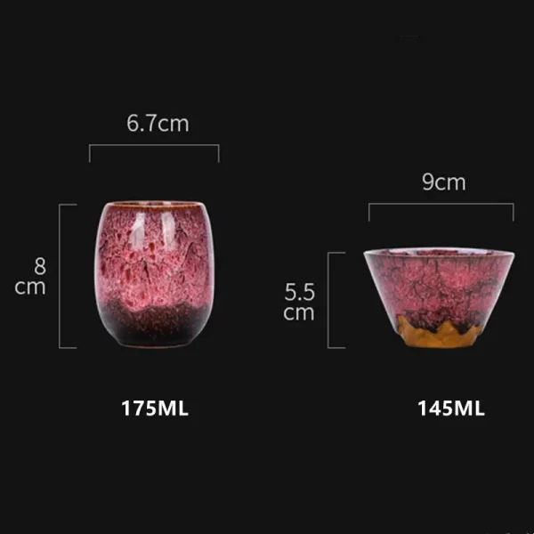 175ML Ceramic Coffee Mugs Teacup Porcelain Expresso Cup Home Creative Tea Cup Set Box Package керамические бокалы 4