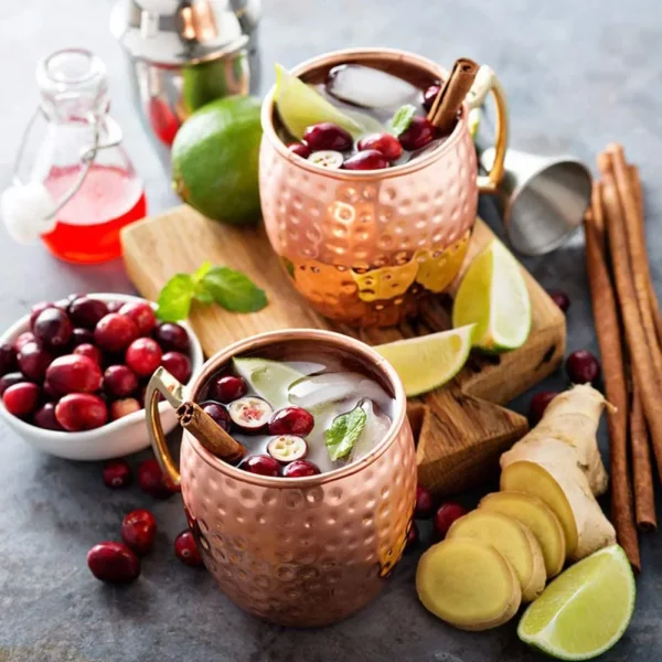 1-6PCS Stainless Steel Moscow Mule Mugs 500ML Beer Cups Cocktail Wine Juice Drink Cup Coffee Mugs Bar Champagne Party Drinkware 2