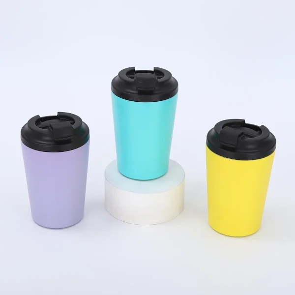 12oz Custom Logo 500ml  and  12oz  name  double wall Stainless Steel Mug, Insulated Coffee Mug with Leak Proof Lid, Travel Mug 6