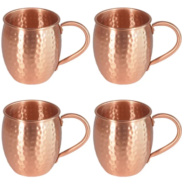 500ml 100% Copper Cups Pure Solid  Moscow Mule PURE Copper Mugs-Shaped 18oz Cocktail Cups Beer Milk Mug Drinkware 1