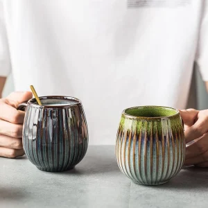 500ml Creative Coffee Mugs Ceramic Drinking Utensils Milk Tea Juice Breakfast Cup Home Porcelain Water Cup Drinkware with Handle 1