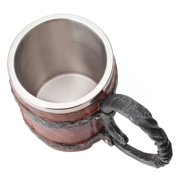 Stainless Steel Skull Mug Viking Drinking Cup Skeleton Resin Beer Stein Tankard Coffee Mug Tea Cup Bar Drinkware Christmas Gift 5