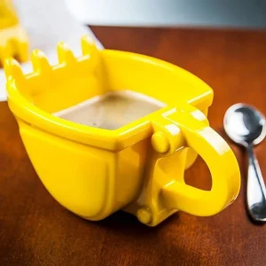 1Pc Creative 3D Excavator Bucket Model Cafe Coffee Mug With Spade Shovel Spoon Funny Digger Ashtray Cake Container Tea Cup 1