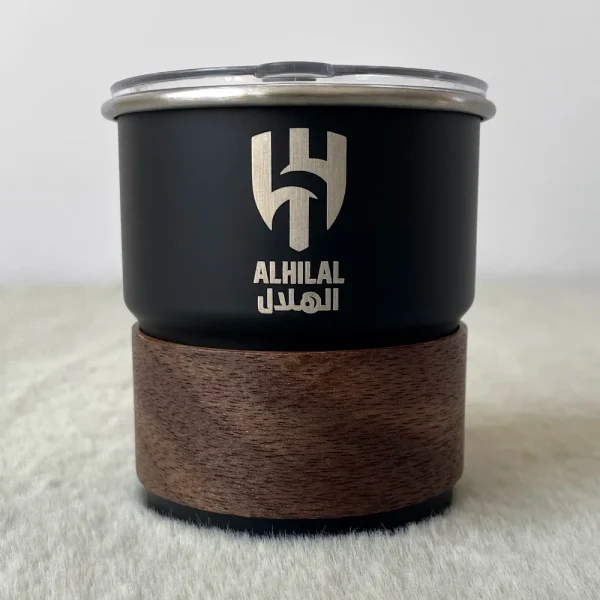 Saudi Arabia Al Hilal Logo Covered Coffee Cup 300ML Restaurant Beer Cup Outdoor Camping Mug Stainless Steel Cup Wholesale 3
