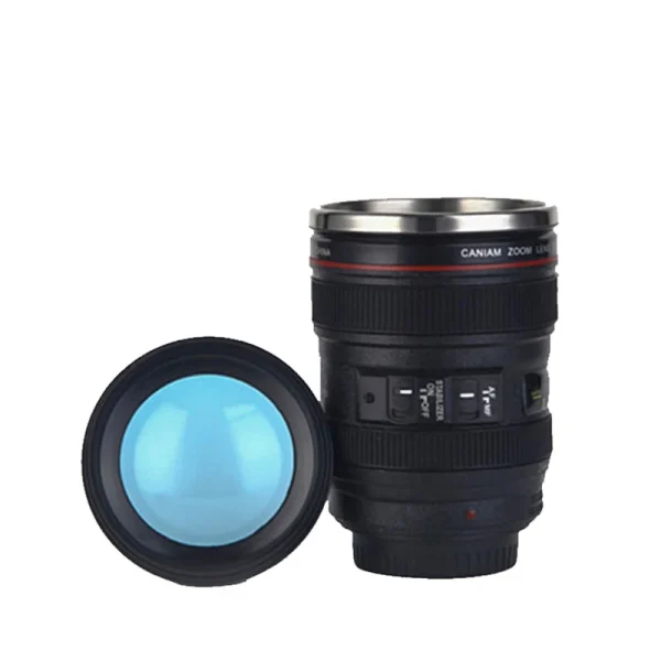 Stainless Steel Camera EF24-105mm Coffee Lens Mug White Black Coffee Mugs Unique Cup Gift
Coffee Cups canecas tazas vaso caf 4