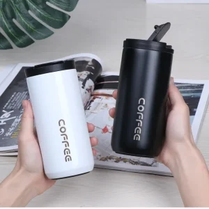 400ML Stainless Steel Coffee Thermos Bottle Thermal Mug Leakproof Car Vacuum Flasks Coffee Cup Travel Portable Insulated Bottles 1