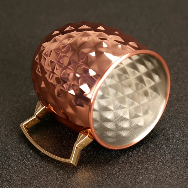 4pcs 550ml Net Moscow Mule Copper Mugs Metal Mug Cup Stainless Steel Beer Wine Coffee Cup Cocktail Tool 6