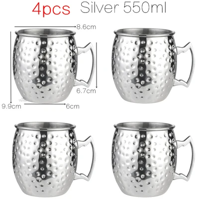 4pcs Silver A