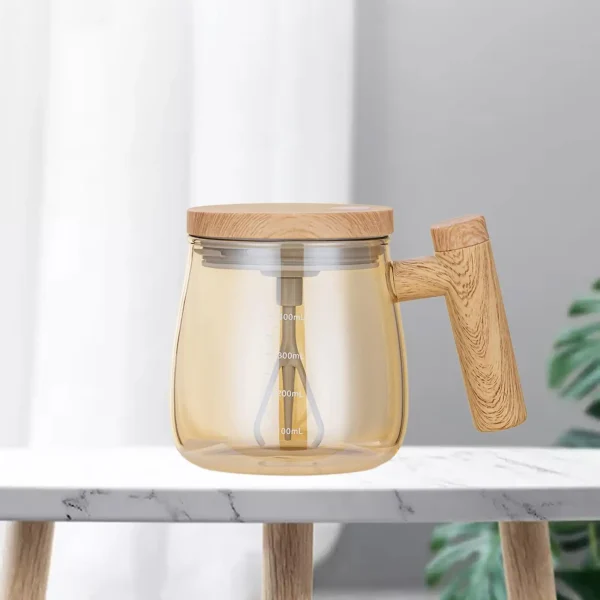 Auto Stirring Mug Powerful for Coffee/Milk/Protein Powder Battery Operated Self Mixing Coffee Mug 400ml Electric Mixing Cup 4