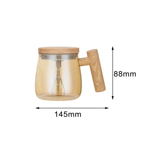 Auto Stirring Mug Powerful for Coffee/Milk/Protein Powder Battery Operated Self Mixing Coffee Mug 400ml Electric Mixing Cup 6