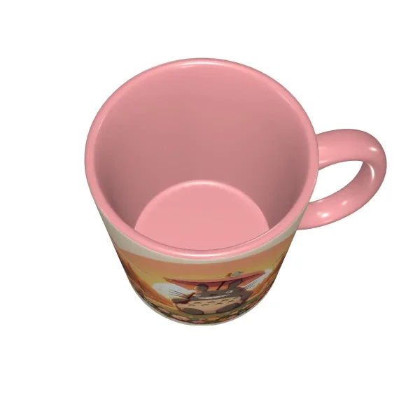 Cartoon Cute Sunset T-Totoros Umbrella Tea Cup Smile Meme Room Mug 4