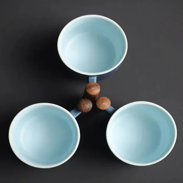 Creative Handmade Exquisite Coffee Cup Vintage Coffee Cup With Wooden Handle Mug Cups Mugs Drinkware Kitchen Dining Bar Home 2