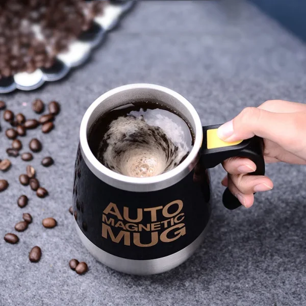 450ml Electric Self Stirring Magnetic Stainless Steel Coffee Mug Coffee Milk Mixing Cup Blender Lazy Smart Mixer Thermal Cup 1