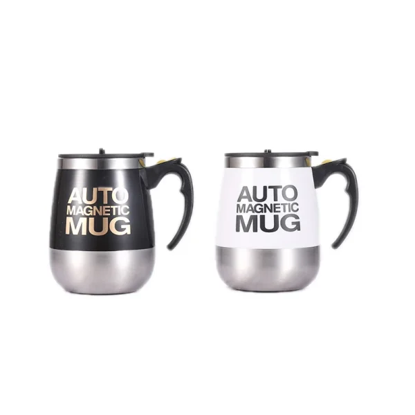 450ml Electric Self Stirring Magnetic Stainless Steel Coffee Mug Coffee Milk Mixing Cup Blender Lazy Smart Mixer Thermal Cup 6