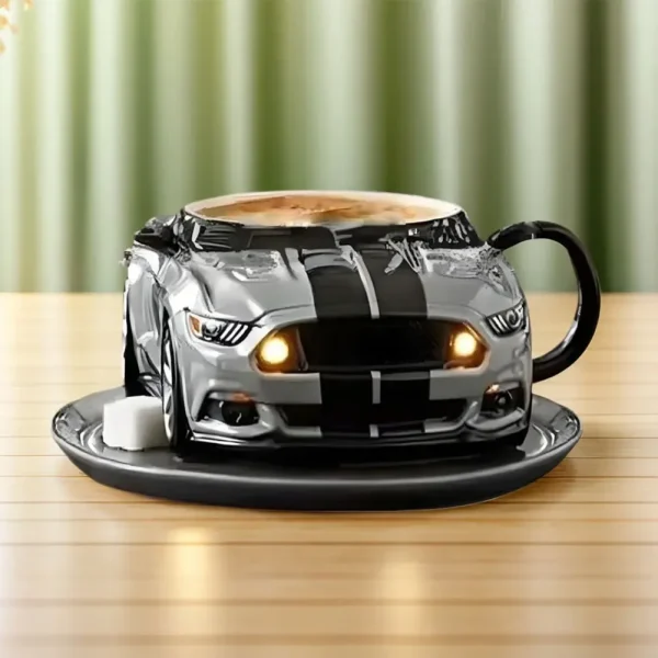 3D Car Shaped Coffee Mug Creative Coffee Cup Novelty Drinkware Gifts Semi Truck Handcrafted Coffee Cup 200-250ML For Home Office 2