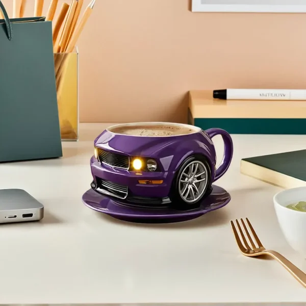 3D Car Shaped Coffee Mug Creative Coffee Cup Novelty Drinkware Gifts Semi Truck Handcrafted Coffee Cup 200-250ML For Home Office 4