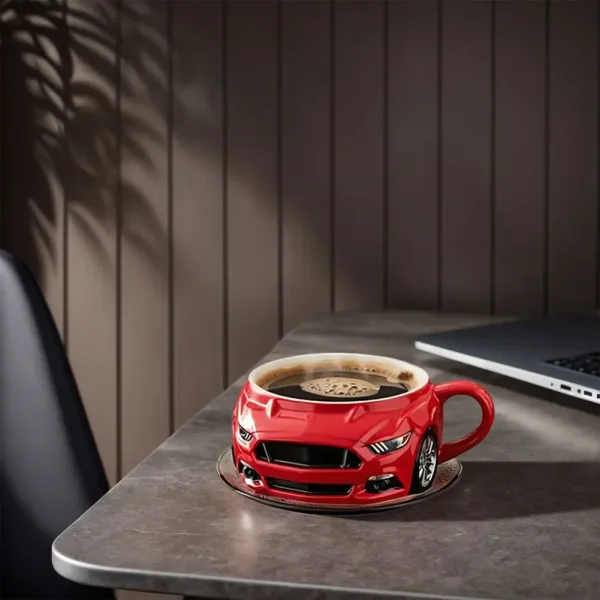 3D Car Shaped Coffee Mug Creative Coffee Cup Novelty Drinkware Gifts Semi Truck Handcrafted Coffee Cup 200-250ML For Home Office 6