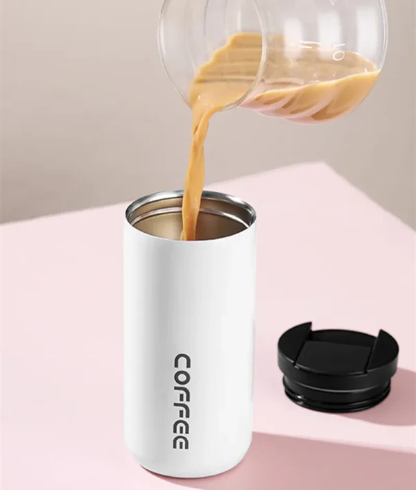 400ml Stainless Steel Thermal Coffee Mug 304 Thermos Mug Leak Proof Portable Travel Thermal Cup Water Bottle Christmas Gifts 3