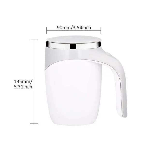1PC Portable Smart Automatic Magnetic Stirring Cup Rechargeable Stainless Steel Lazy Rotating Mug Stirring Cup Drinking Tools 6