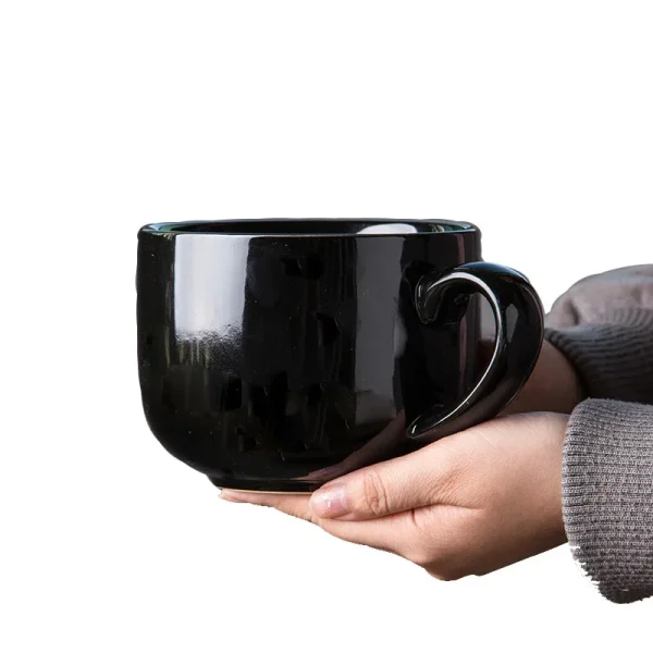 700ml Coffee Mug Large Capacity Ceramic Breakfast Oatmeal Milk Tea Cup Instant Noodles Bowl Novelty Gifts Best For Your Friends 2