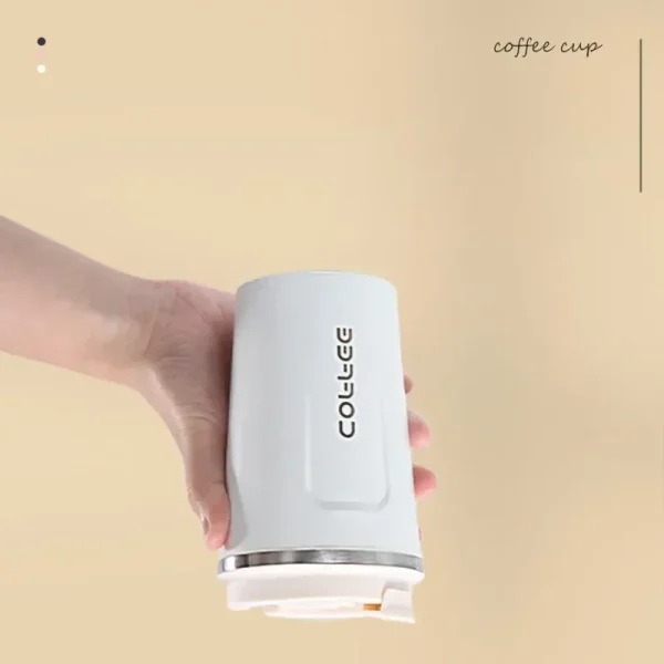 Portable 304 Stainless Steel Coffee Cup 380ml/510ml Vacuum Double-layer Insulated Cup Sealed Leak-proof Mug Outdoor Coffee Cup 4