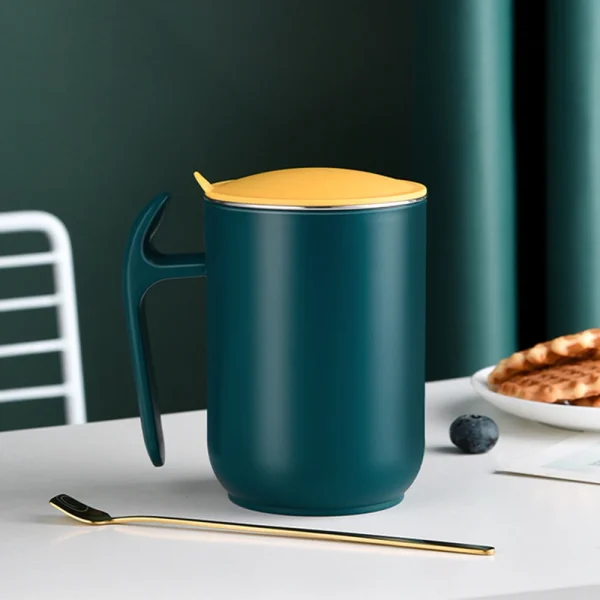 500ml Coffee Cup Large Capacity 304 Stainless Steel Mug With Lid Coffee Milk Cup Tea Coffee Mug Gift For Kitchen 6