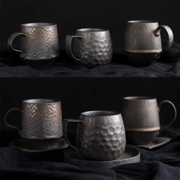 Japanese ceramic tea mugs vintage coffee cup water cups and mugs home restaurant drinkware 4