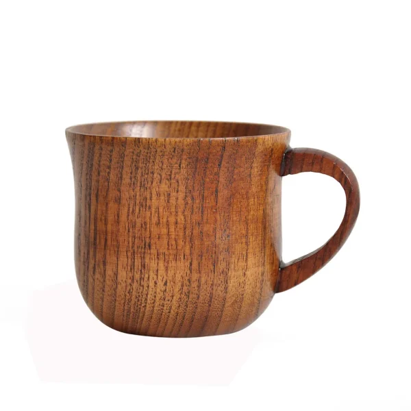 Natural Vintage Wooden Cups Coffee Creative Handmade Wood Mugs Portable Office Kitchen Light Tea Cups Drinkware Accessories 5