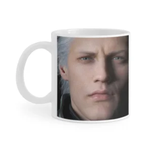 1pc 11oz Devil may cry 5 - Vergil Poster Coffee Mug Tea Cup Coffee Cup Funny Birthday Gifts for Women and Men Ceramic Mug 1