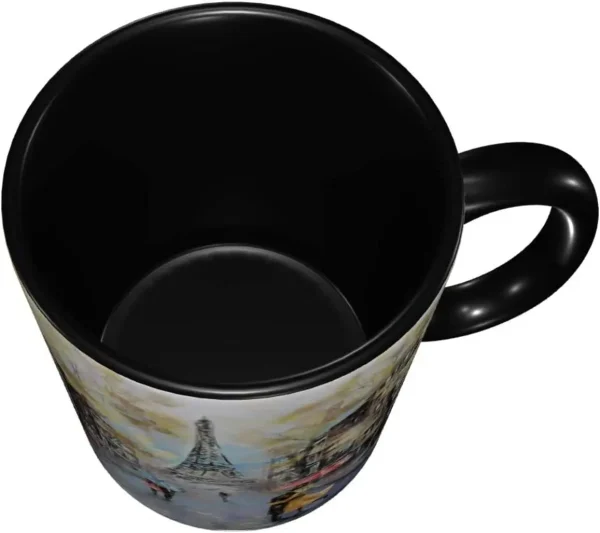 Paris Eiffel Tower Coffee Mug 11 OZ Cute Funny Ceramic Cup Women Men Novelty Gifts Microwave Office Home Decor 4