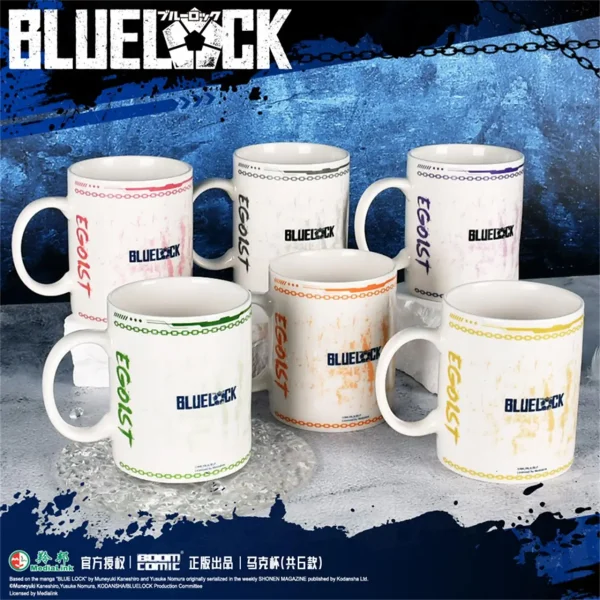 Anime BLUE LOCK Isagi Yoichi Mikage Reo Kunigami Rensuke Ceramic Mugs Coffee Milk Fans Birthday Gift for Friends 5