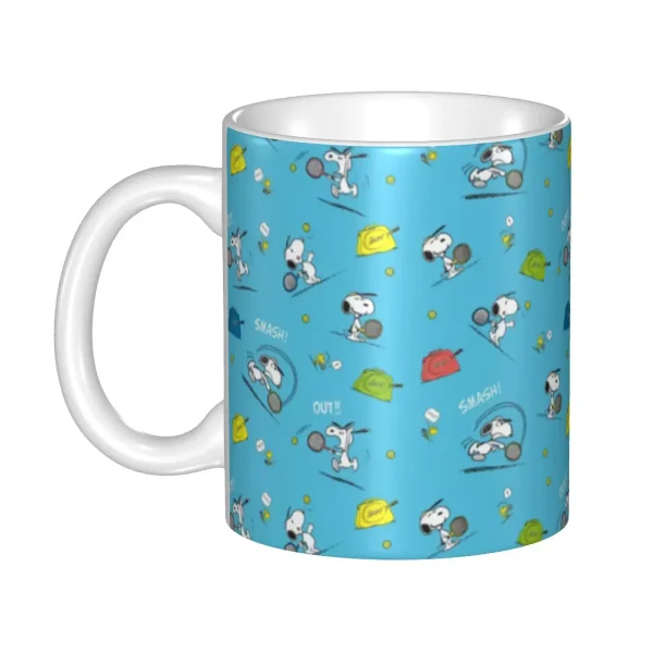 Custom Cartoon Snoopy Woodstock Animation Coffee Mug DIY Ceramic Milk Tea Cups 3