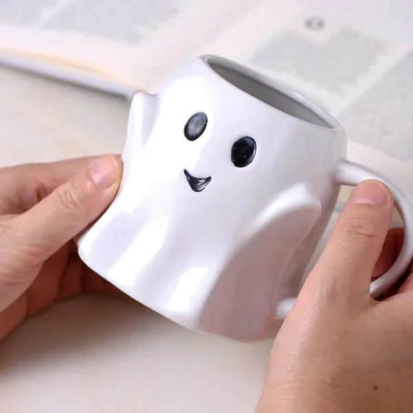 Easter Halloween Ghost Elf 3D Creative Cute Couple Mug Gift Afternoon Tea Breakfast Milk Cup Home Office Drinking Ceramic Cup 2