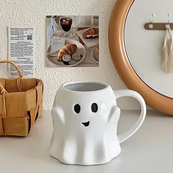 Easter Halloween Ghost Elf 3D Creative Cute Couple Mug Gift Afternoon Tea Breakfast Milk Cup Home Office Drinking Ceramic Cup 6