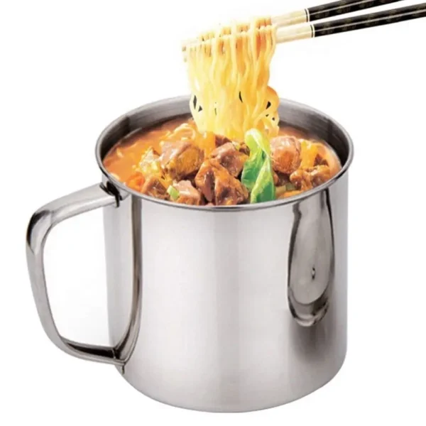Portable Stainless Steel Tea Drinking Metal Tumbler Pint Cup Camping Coffee Mug Camping Outdoor 3