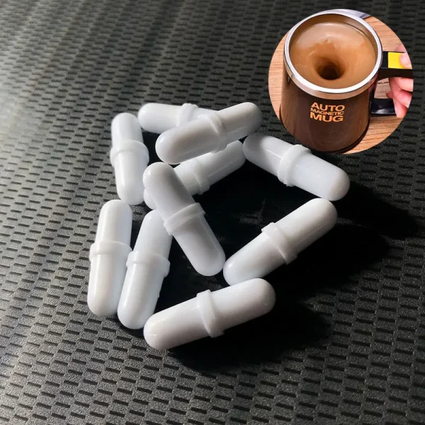 Automatic Self Stirring Magnetic Mug Capsule Cylindrical Magnetic Stirring Rod 1