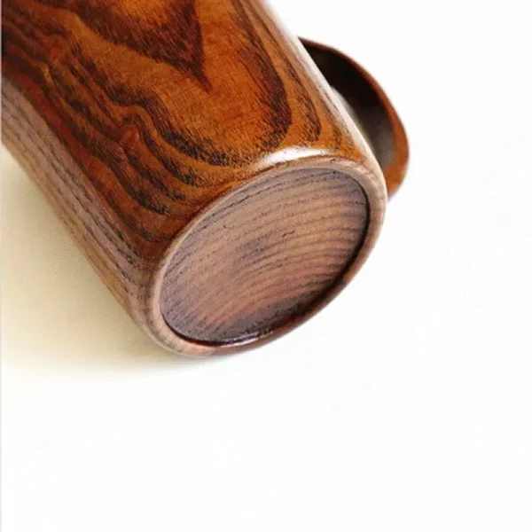 400ML Handmade Wood Cup Wooden Coffee Beer Mugs Breakfast Beer Milk Drinkware Tea Cup Home Decoration 5