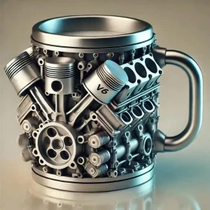 V8 Engines Themed Coffee Mug Handmade Coffee Cup For Car Lovers Funny 3D Large Capacity Tea Hot Beverage Mug For Home Office 1