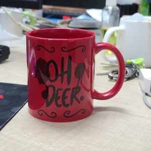 Alastors Ceramic Mug oh deer Hazbined Coffee Water Cup Anime Cartoon Originals Cups Hotels Creative Kawaii Fans Birthday Gift 1