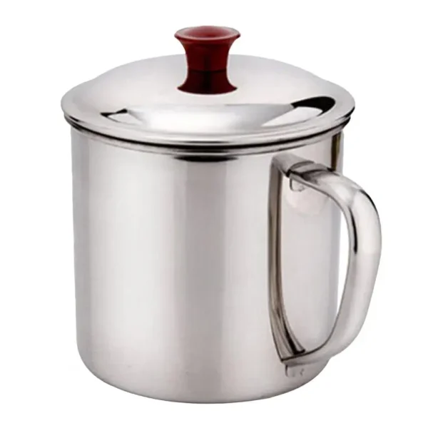 480ml Drinking Mug Handle Design Stainless Steel Water Tea Storage Bottle Camping Outdoor Travel Drinkware Water Cup 1