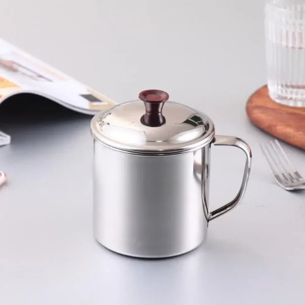 480ml Drinking Mug Handle Design Stainless Steel Water Tea Storage Bottle Camping Outdoor Travel Drinkware Water Cup 3