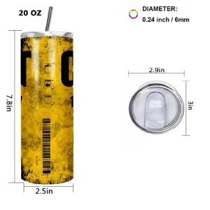 20oz Engine Oil Filter Double Insulated Traveling Cup With Lid and Straw Cat Grunge Oil  Hot Cold Drink Travel  Coffee Mug 1