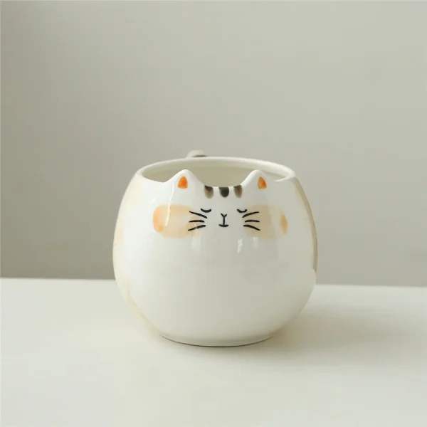 1pc cute ceramic cup, cat shaped mug, 380ml/13oz milk, coffee, and water cups 6