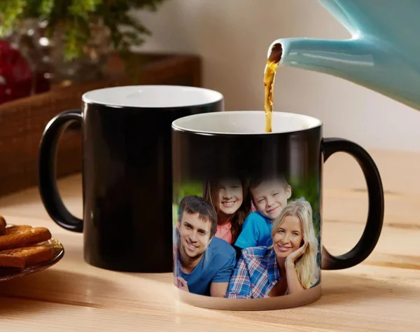 Personalized Photo Mug 11oz custom pictures Ceramic Color Changed Cup Family Gift Mug Wedding anniversary Mugs 1