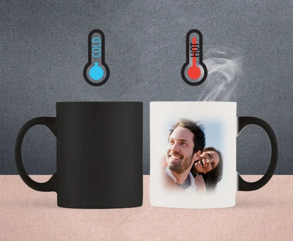 Personalized Photo Mug 11oz custom pictures Ceramic Color Changed Cup Family Gift Mug Wedding anniversary Mugs 4